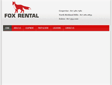 Tablet Screenshot of foxrents.com